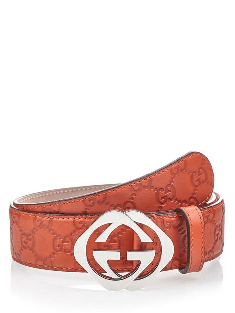 orange gucci belt mens|authentic gucci belts for men.